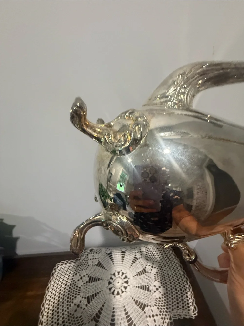 Silver Plated ColorTea/Coffee Pot - Classic Home Dining Accent